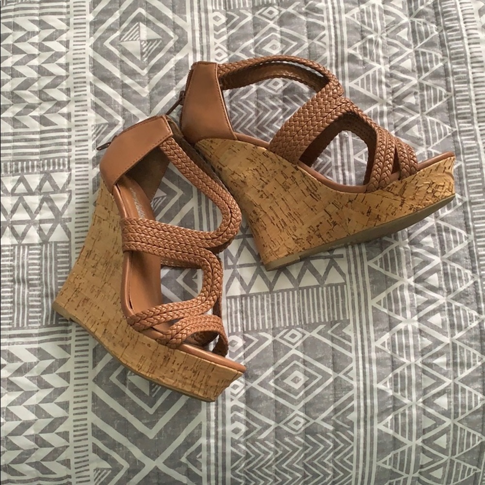 High wedge sandals